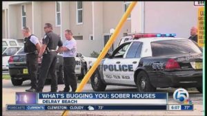 Police at a Sober House