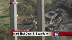 News on I-95 shutting down in Boca Raton.