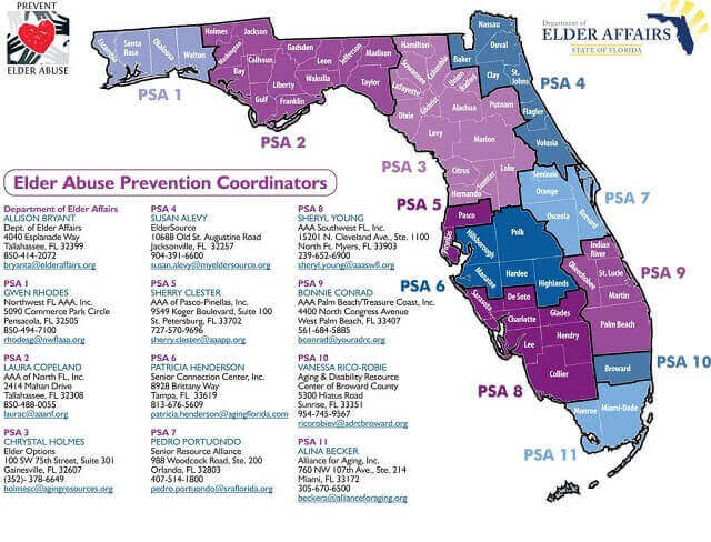 Report Elder Abuse and Nursing Home Neglect in Florida by Region