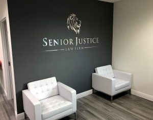 Lobby of Senior Justice Boca office