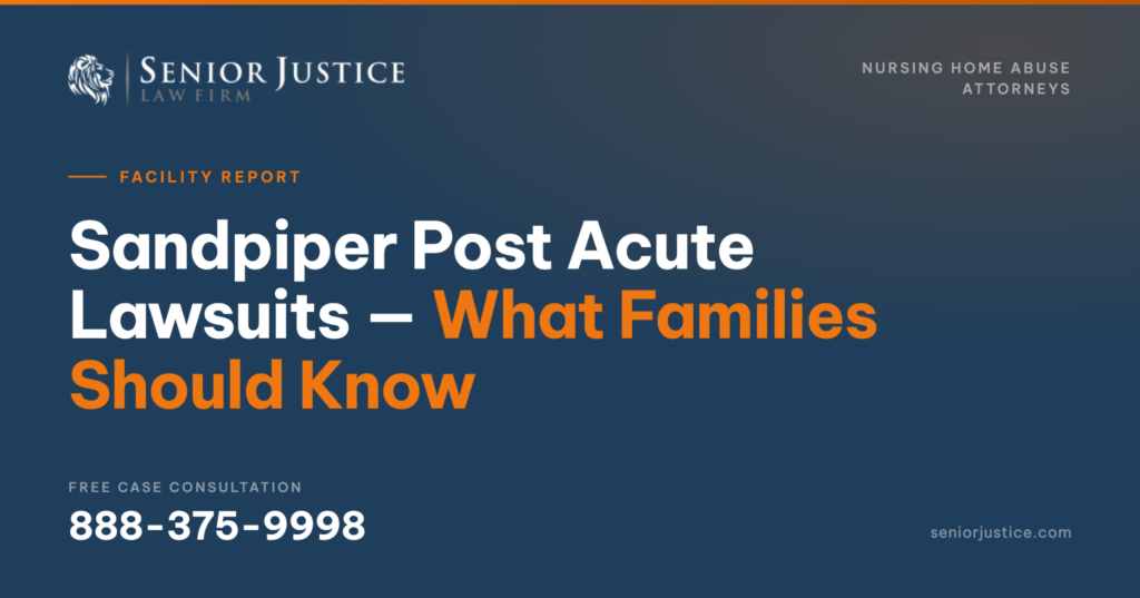 Sandpiper Post Acute Lawsuits
