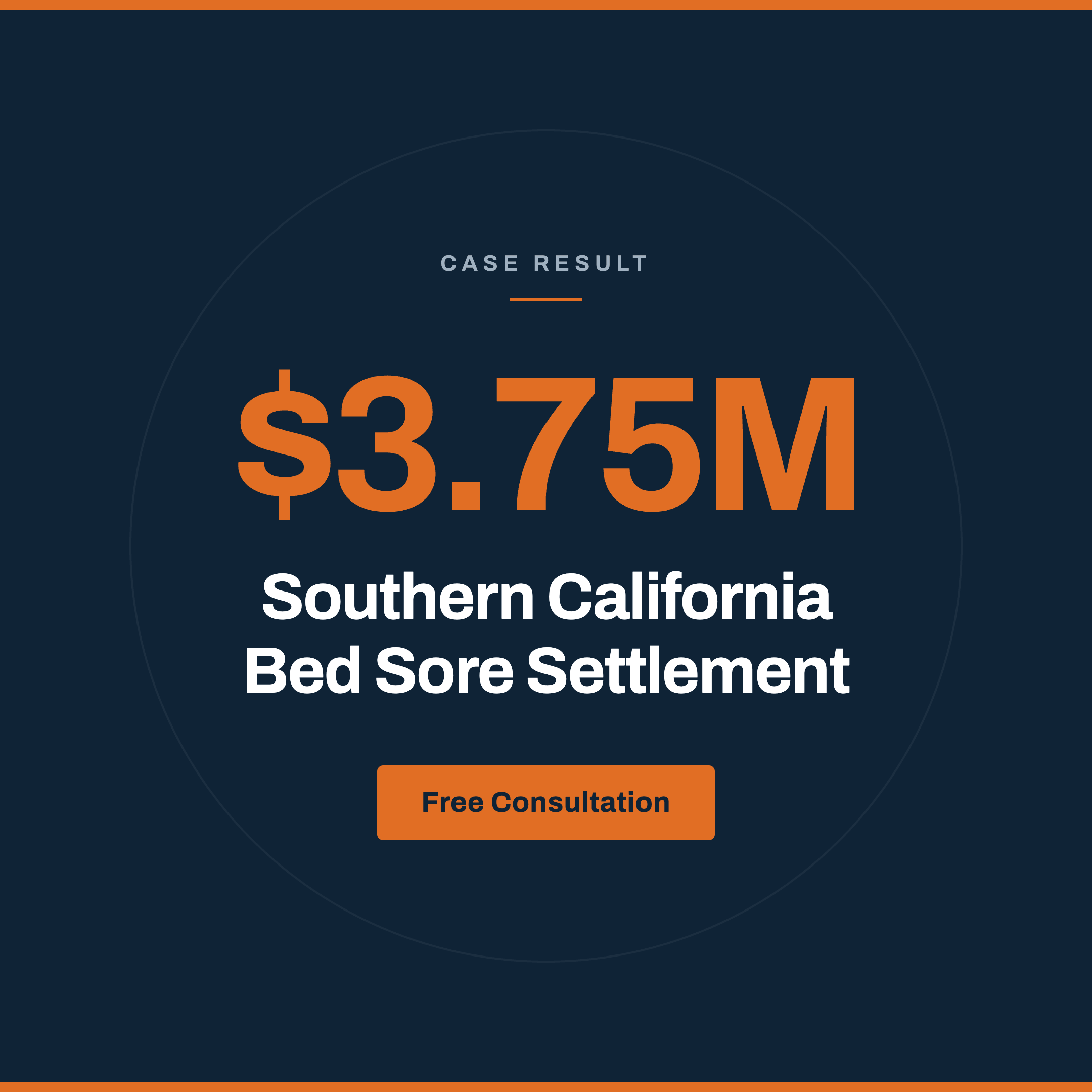 California bed sore settlement