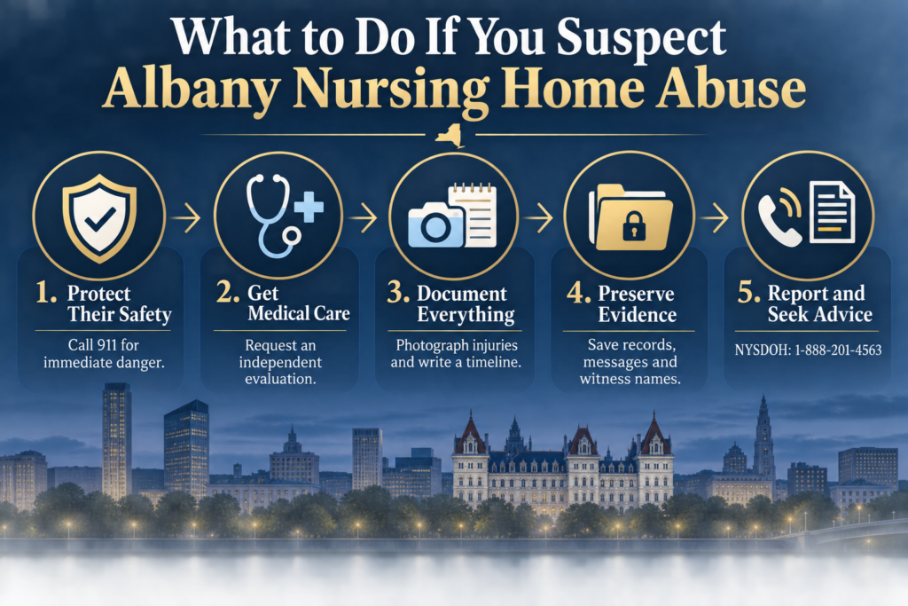 steps to take if you suspect nursing home abuse in Albany, NY